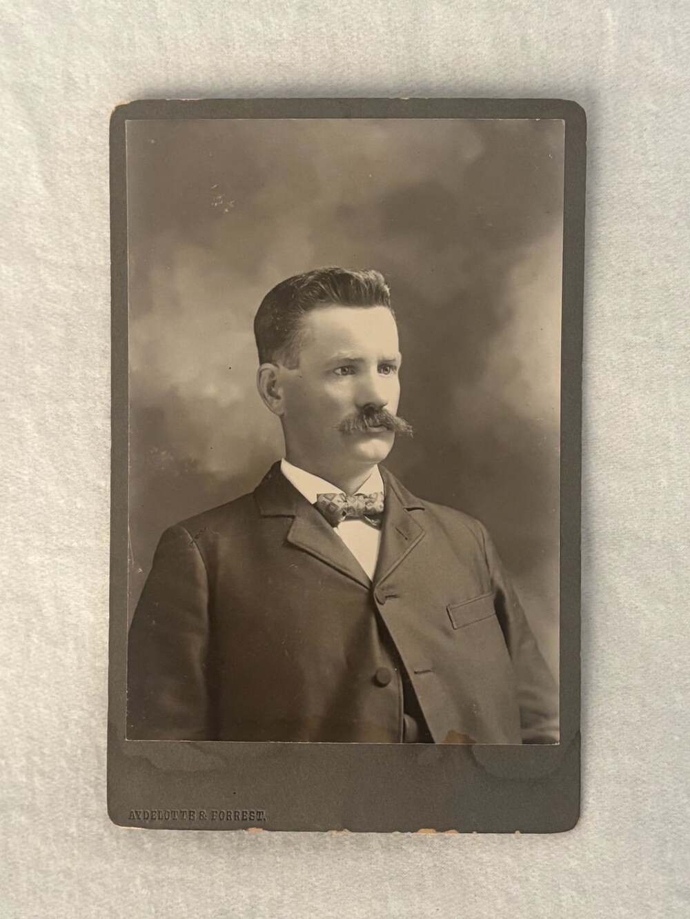 Aydelotte & Forrest Antique Cabinet Card John Lagestein Photo